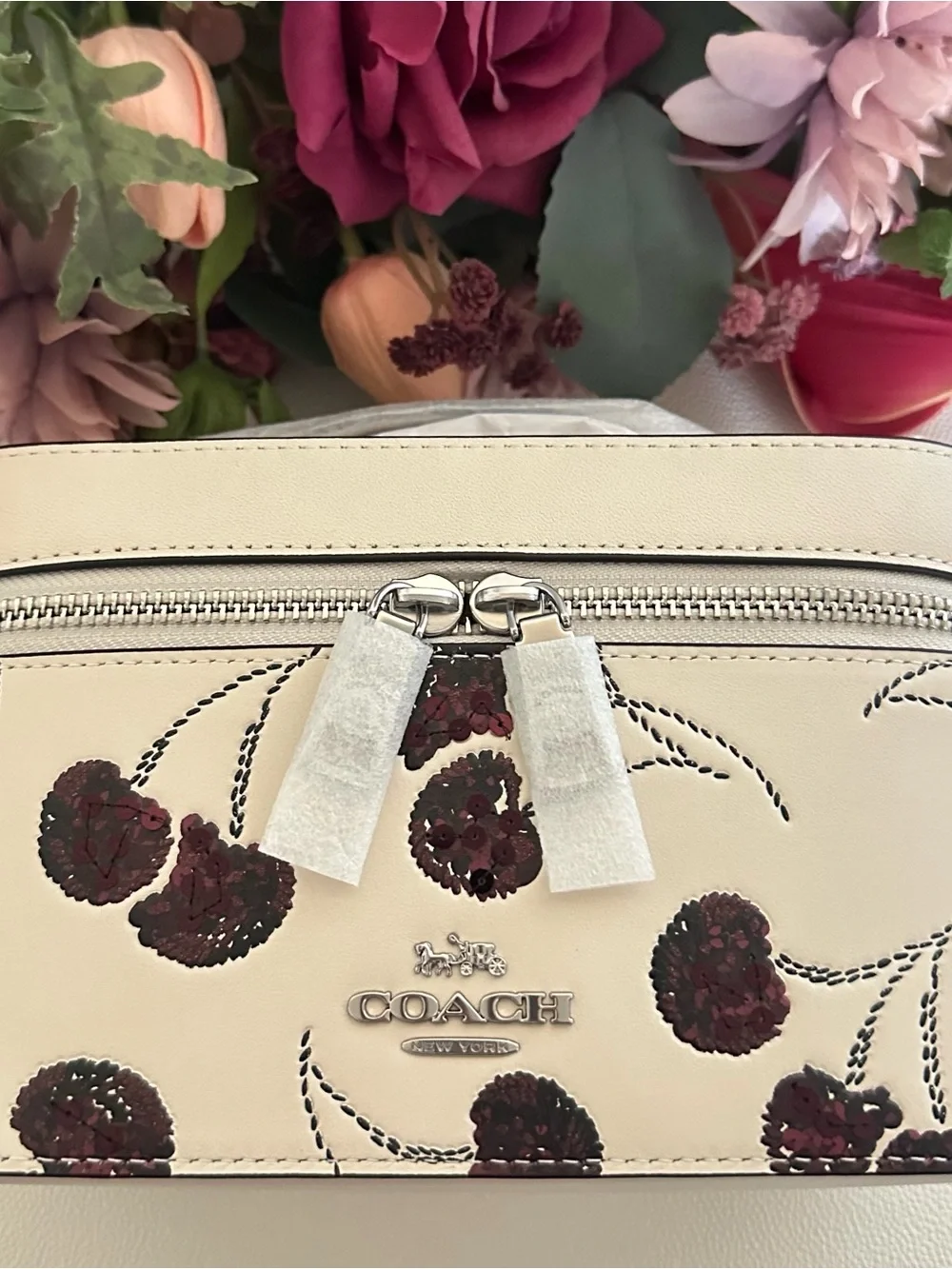 NWT 🍒 Coach LIMITED EDITION Cosmetic Case With Cherry Print